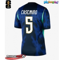 Brazylia Casemiro #5 Koszulka Wyjazdowa MŚ 2026 Krótki Rękaw